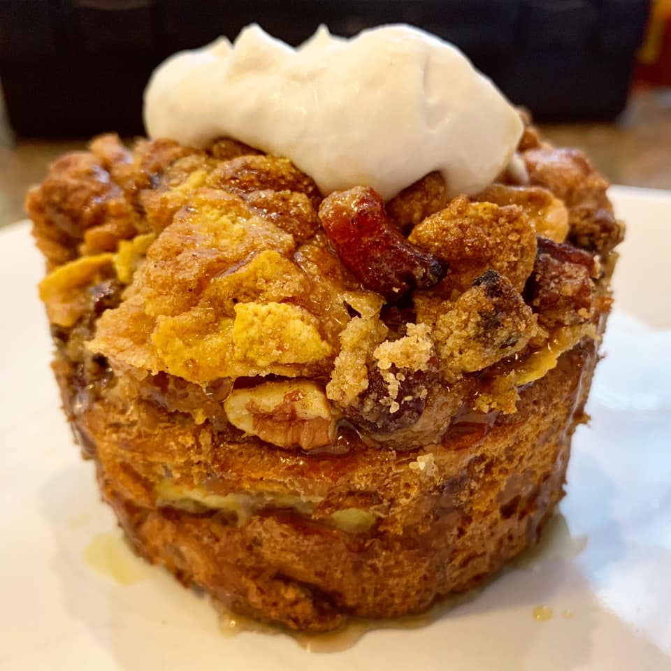 Peanut Butter Banana Bread Pudding