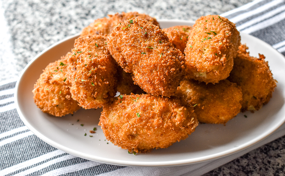 Irish Cheddar Bacon Croquettes